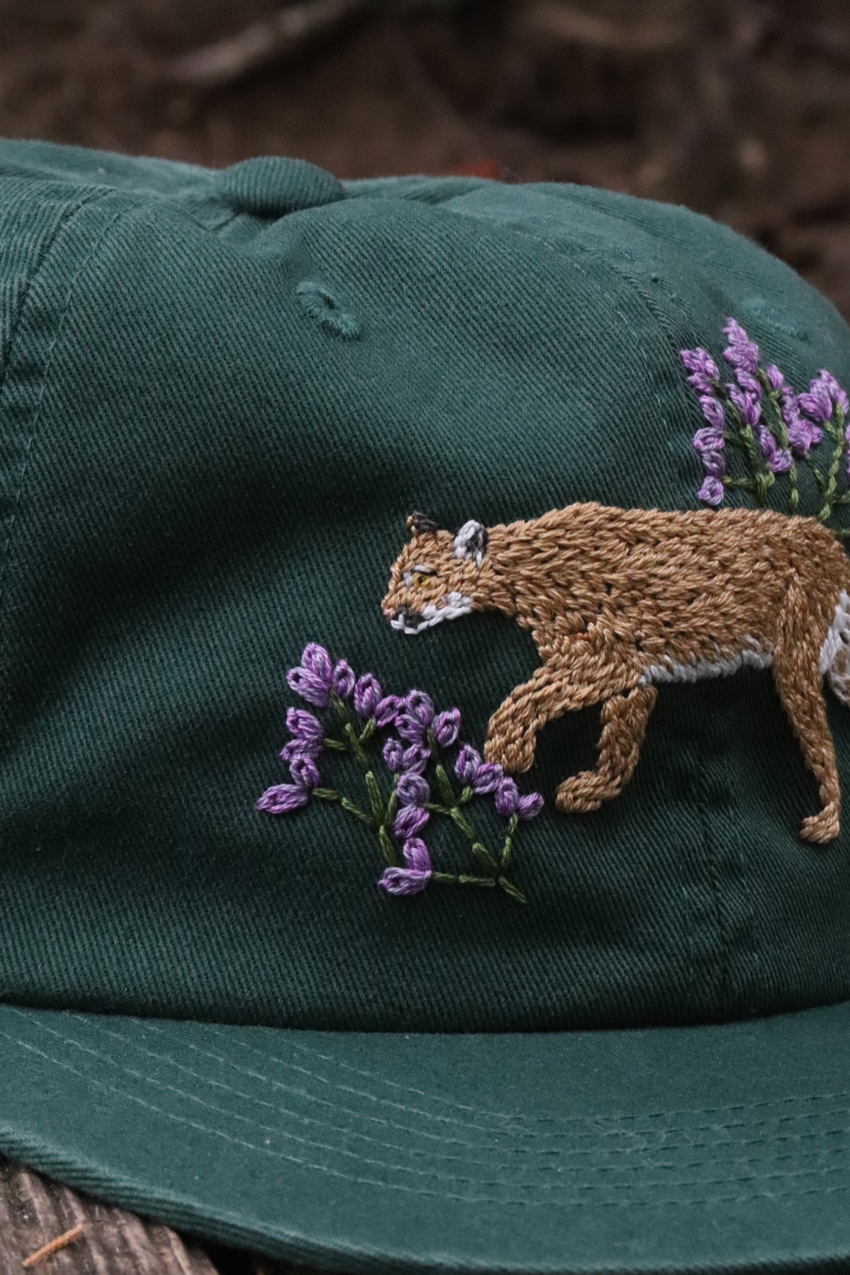 Somewhere in the Rockies: Mountain Lion and Lupine