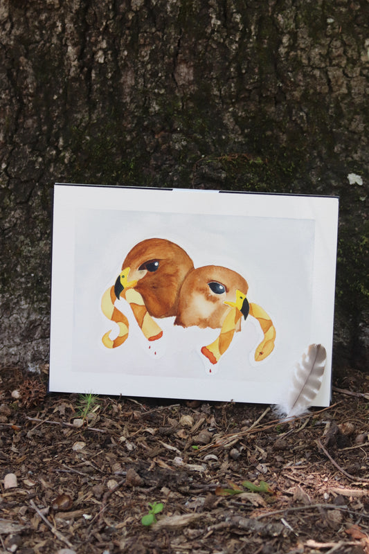 Reciprocity Watercolor Print 8x10