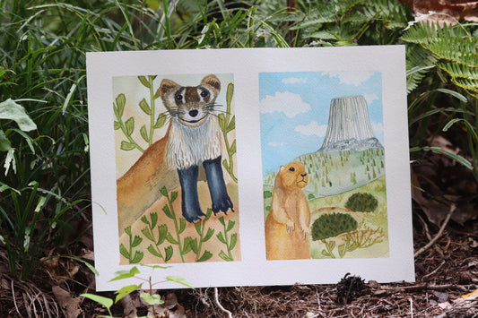 Friend or Foe? (3) Watercolor Print 8x10