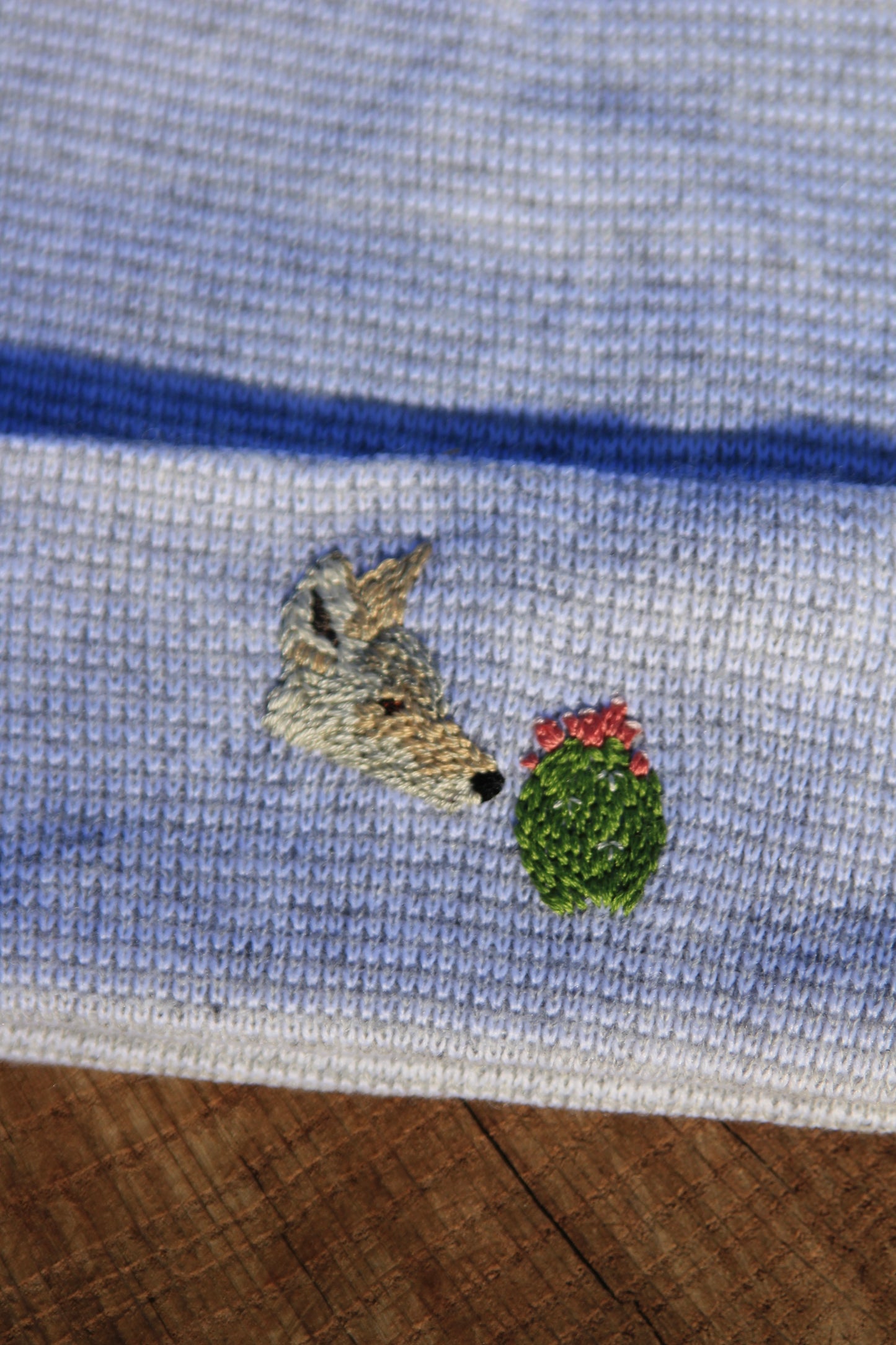 Coyote and Prickly Pear Cactus