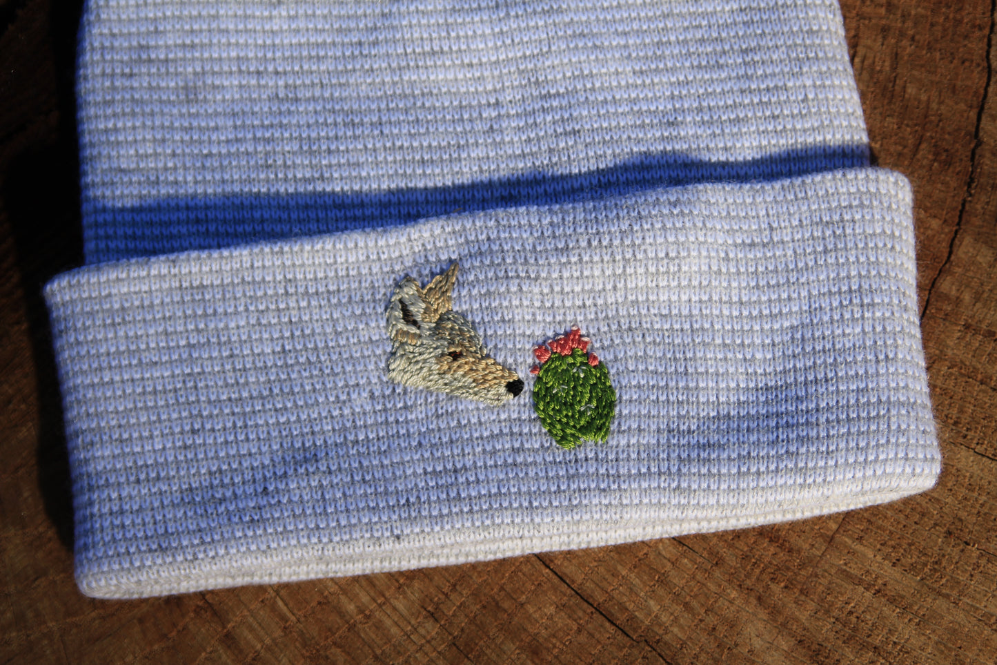 Coyote and Prickly Pear Cactus