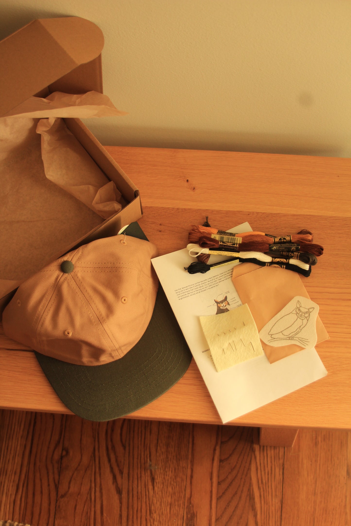 Great Horned Owl Embroidery Kits