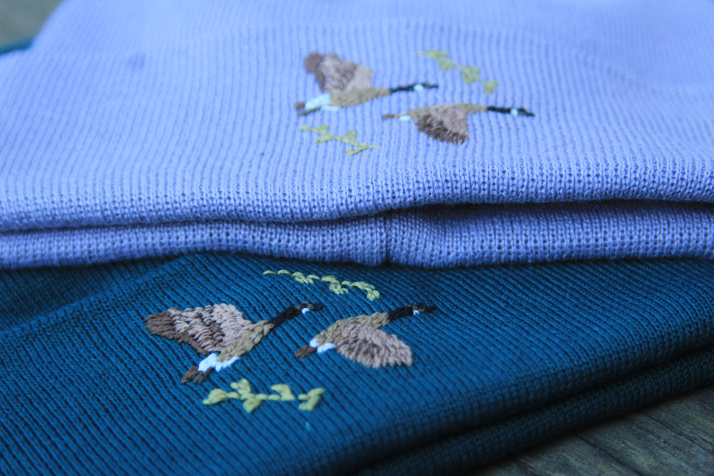 COMMUNITY Geese in Teal