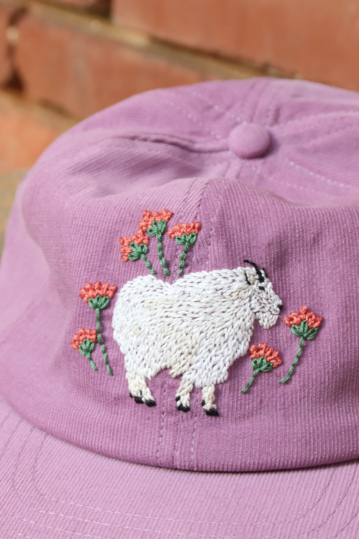 Somewhere in the Rockies: Mountain Goat and Paintbrush