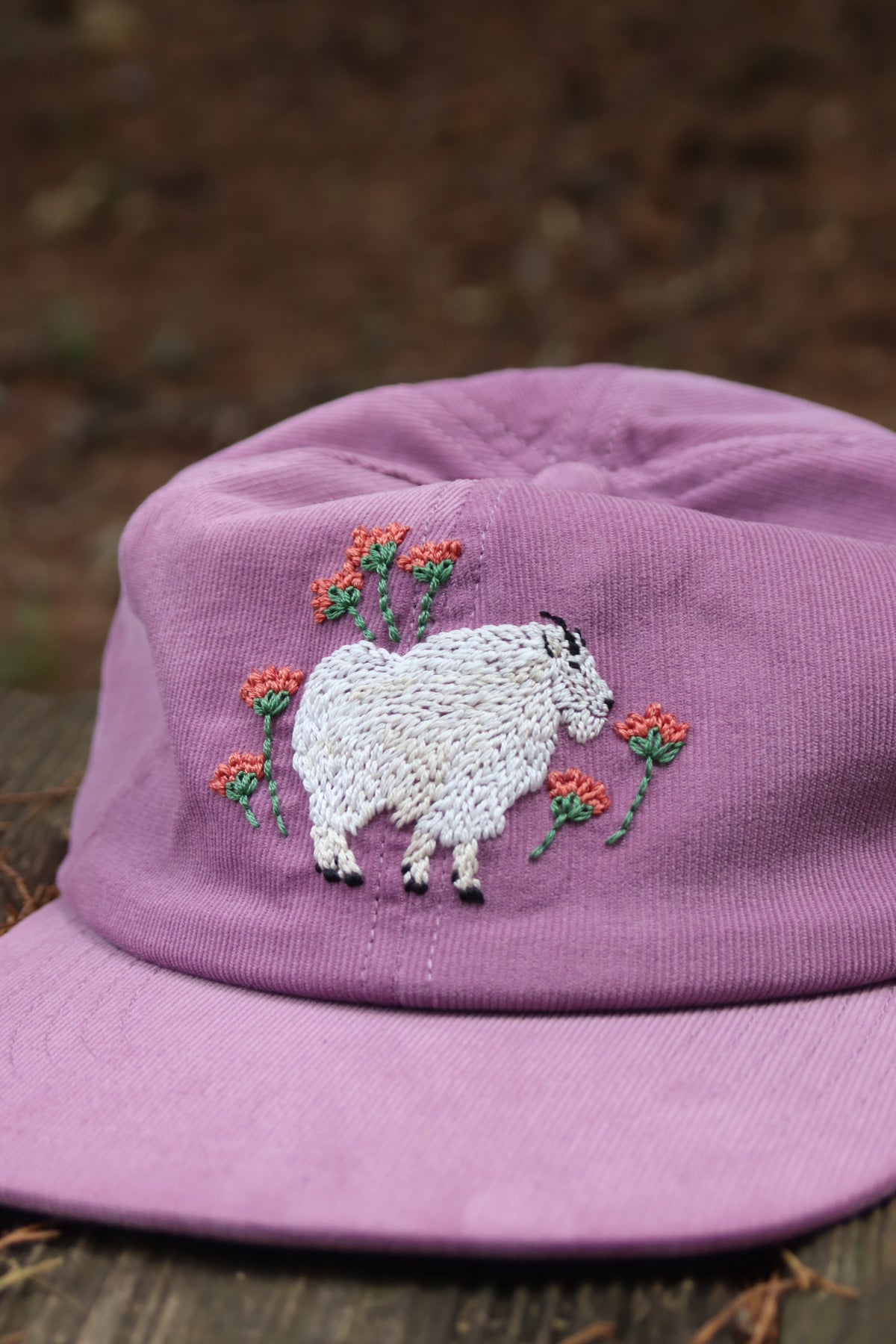 Somewhere in the Rockies: Mountain Goat and Paintbrush