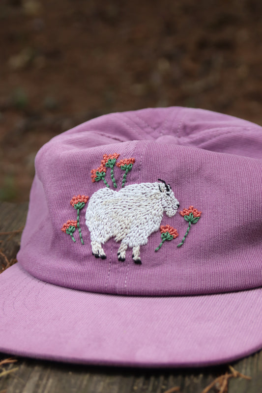 Somewhere in the Rockies: Mountain Goat and Paintbrush
