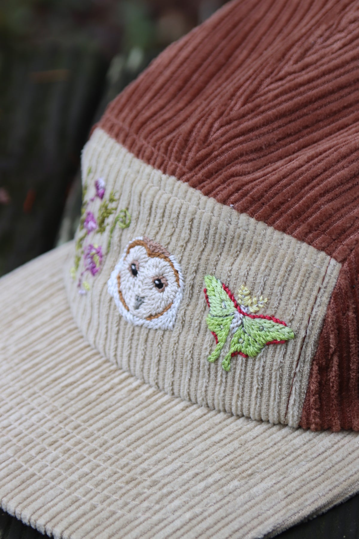 Enchanted Forest: Barn Owl, Luna Moth, Mushrooms
