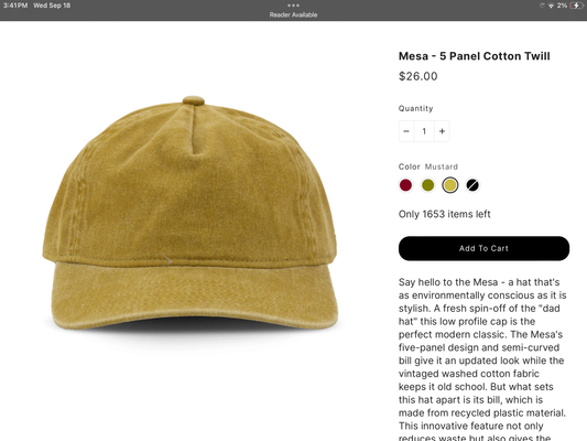 Pet Custom Mesa Hat Preorder