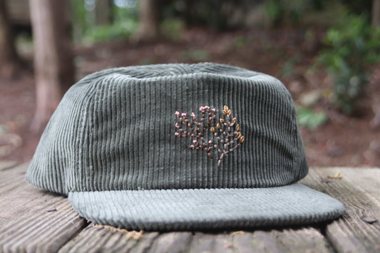 Muted Blooms Hat (Green)