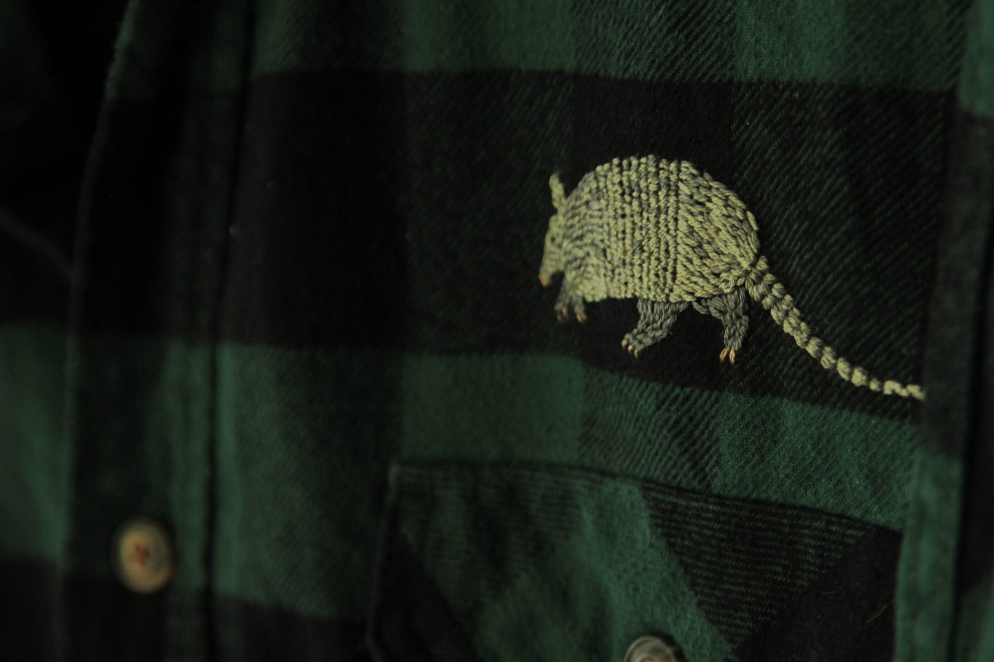 Large Armadillo Flannel