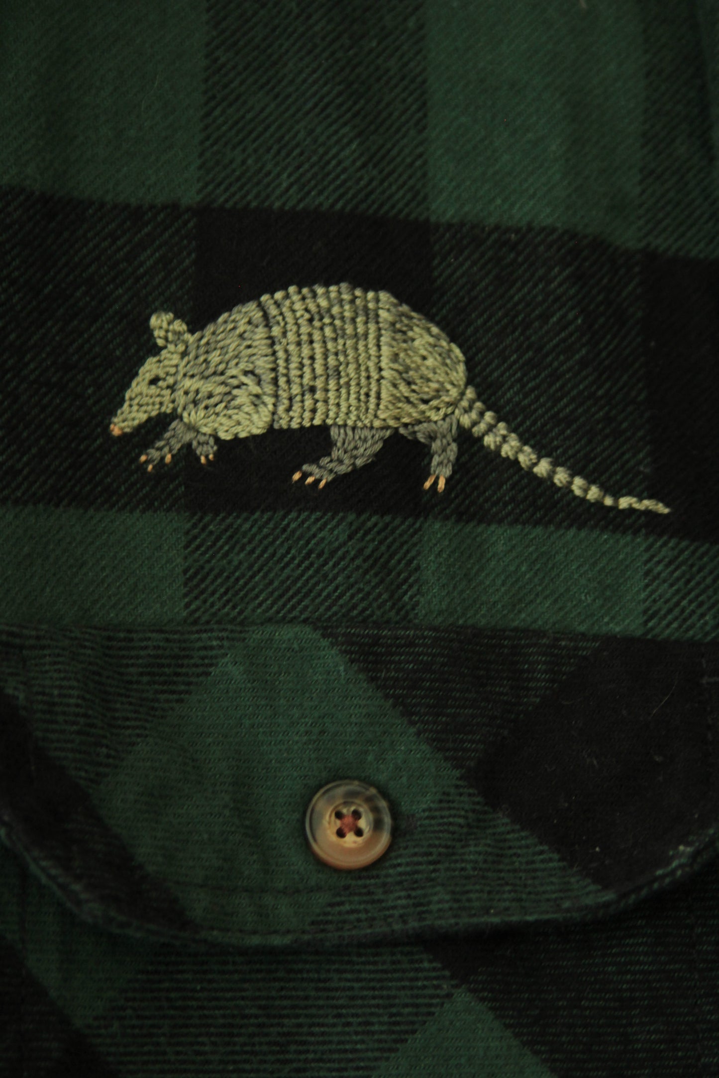 Large Armadillo Flannel