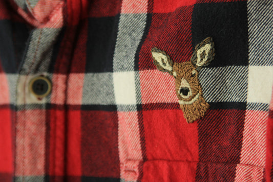 Large Mule Deer Flannel